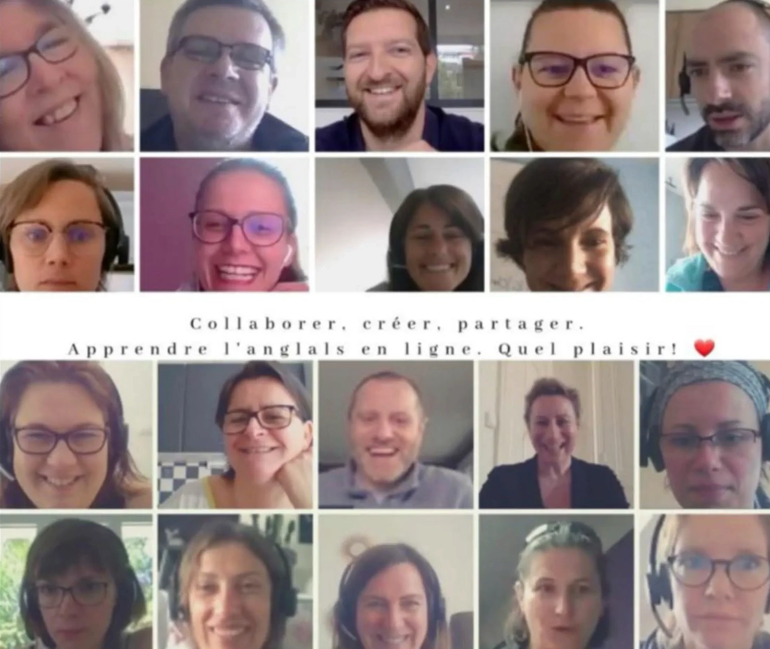 Formation anglais en groupe en visio - My English Training